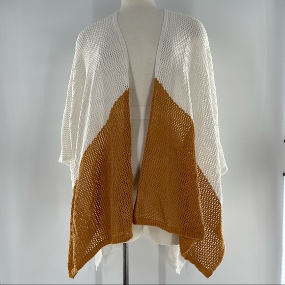 White and Mustard Cardigan - Picture 1 of 4
